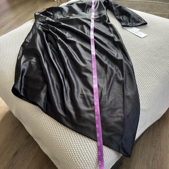 Adrianna Papell Black One Shoulder Dress - Picture 14 of 15